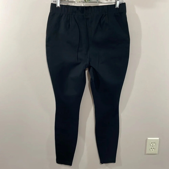 NWOT J. Jill Ponte Smoothing Leggings Black Front Zipper Pockets S - Picture 4 of 15